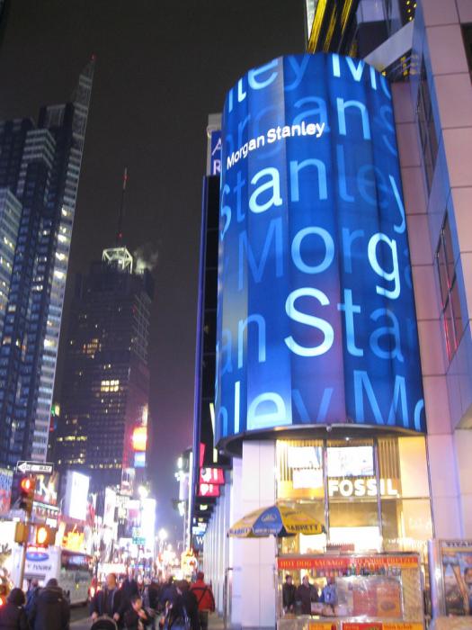 Morgan Stanley Sign in Times Square